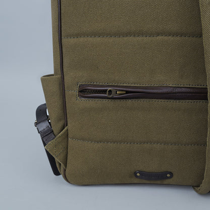 London Canvas Backpack - Olive | London Collection