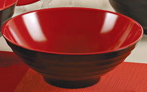 Yanco CR-566 Black and Red Two-Tone Noodle Bowl