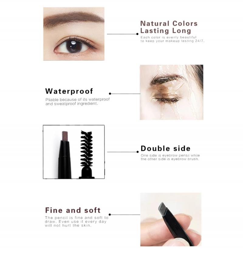 5 Colors Double Headed Automatic Eyebrow Pencil | Pharmacy