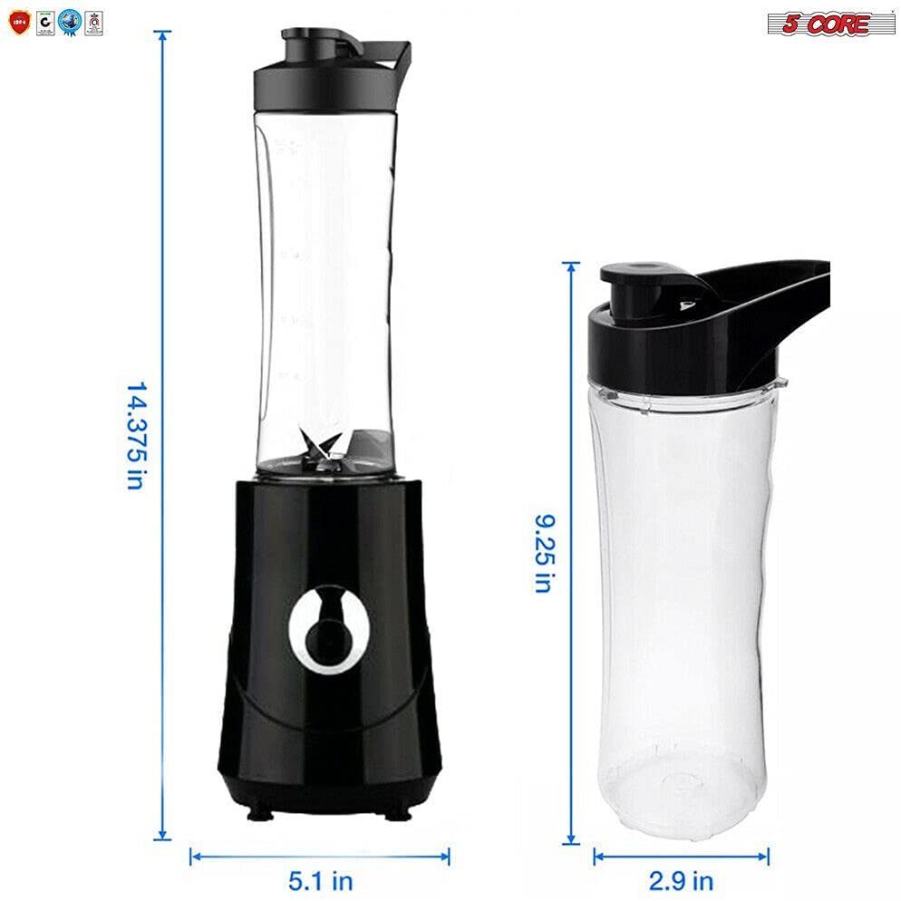 5 Core Portable Blenders For Kitchen 20 Oz Capacity 160W Personal | Kitchen