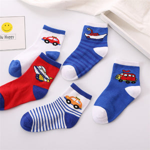 5 pairs/lot Autumn, Winter Kids Cotton Socks (Boy) | Kids