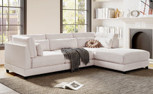 Load image into Gallery viewer, 2 Pieces L shaped Sofa with Removable Ottomans and Comfortable Waist | Sofa
