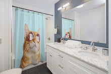 Load image into Gallery viewer, Cat Rules Shower Curtains
