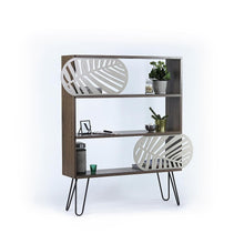 Load image into Gallery viewer, Bookcase MADEIRA Walnut/Black/Metal | Furniture
