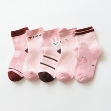 Load image into Gallery viewer, 5Pairs/lot Infant Baby Socks Autumn Winter Baby
