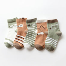 Load image into Gallery viewer, 5Pairs/lot Infant Baby Socks Autumn Winter Baby
