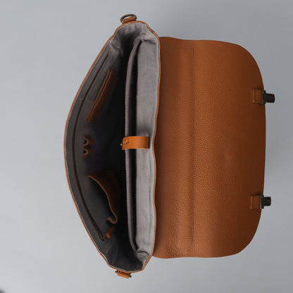 London Leather Briefcase - Tan | London Collection