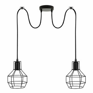 Retro Industrial 2 Way Indoor Ceiling Pendant Chandelier Hanging Light