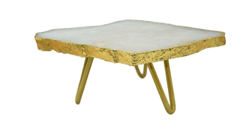 1-Layer Cake Stand with Gold Trim | Kitchen