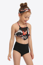 Load image into Gallery viewer, Botanical Print Ruffled Two-Piece Swim Set
