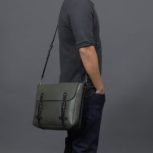 Oslo Leather Messenger Bag