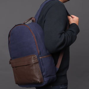 Journey Canvas Backpack - Navy | Journey Collection