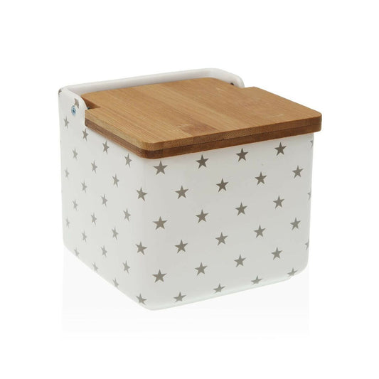 Salt Shaker with Lid Versa Stars Ceramic (12,2 x 11,5 x 12,2 cm)