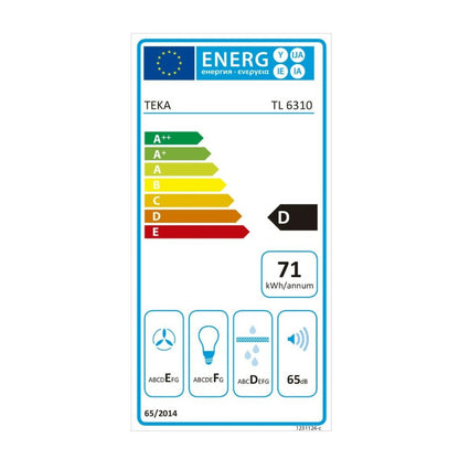 Conventional Hood Teka TL6310S 60 cm 332 m3/h 65 dB 231W Steel