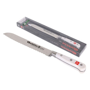 Serrated Knife Chef Quttin Stainless steel White (20 Cm)