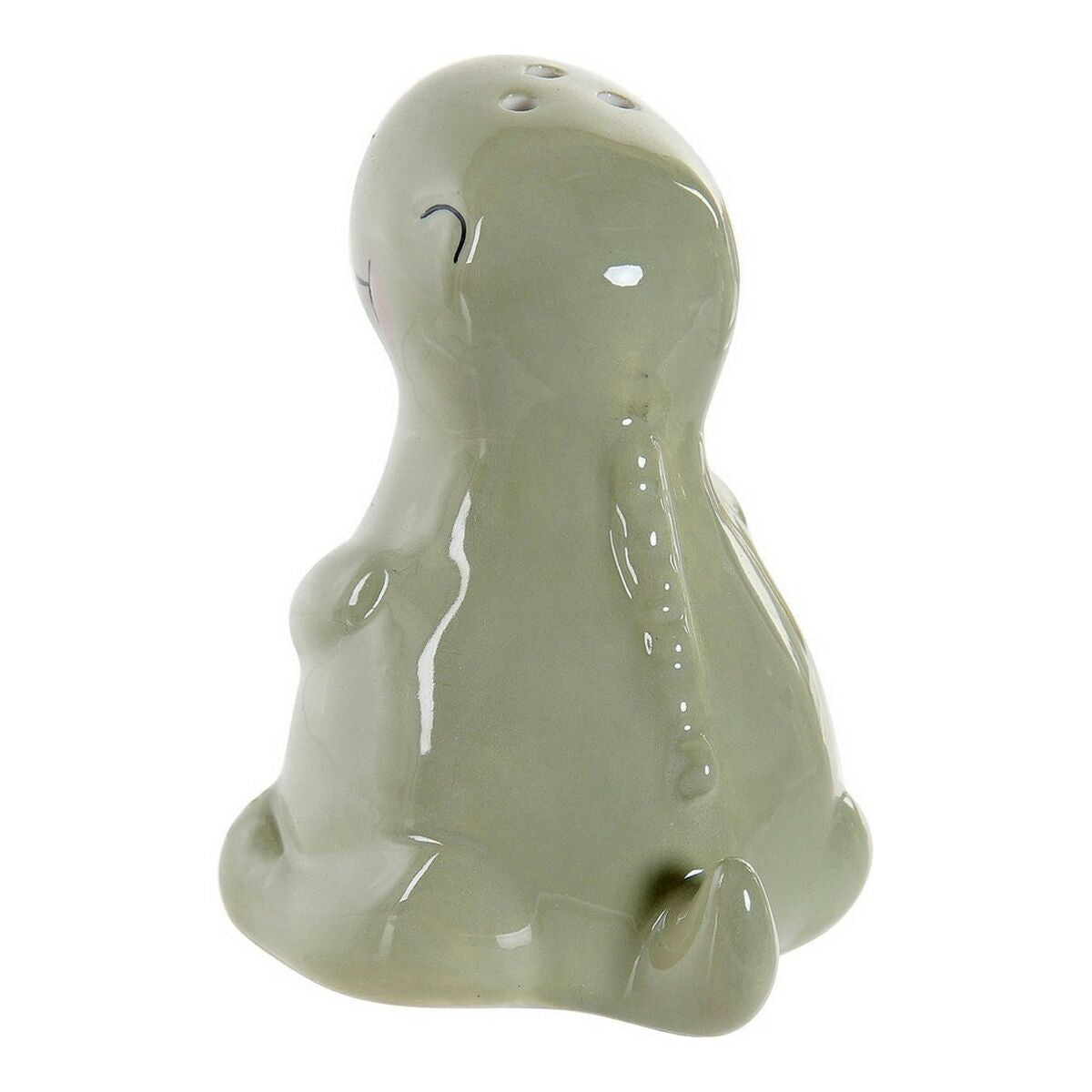 Salt Shaker with Lid DKD Home Decor LC-173478 Dinosaur White Green