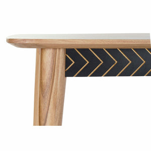 Dining Table DKD Home Decor Natural Black (160 x 90 x 76 cm)