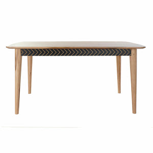 Dining Table DKD Home Decor Natural Black (160 x 90 x 76 cm)