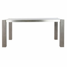 Load image into Gallery viewer, Dining Table DKD Home Decor Crystal Grey Aluminium Oak Tempered Glass
