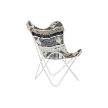 Load image into Gallery viewer, Garden chair DKD Home Decor Black Cotton White Iron (74 x 65 x 90 cm)
