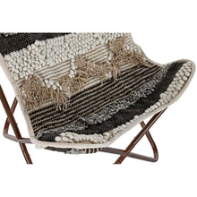 Load image into Gallery viewer, Garden chair DKD Home Decor Black Brown Cotton Iron (74 x 65 x 90 cm)
