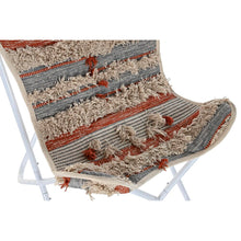 Load image into Gallery viewer, Garden chair DKD Home Decor Orange Cotton White Iron (74 x 65 x 90 cm)
