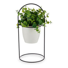 Load image into Gallery viewer, Decorative Plant White With support Black Metal Green Plastic 21 x 30
