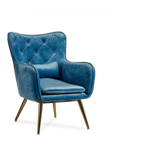 Armchair Blue Velvet (68 x 92 x 70 cm)