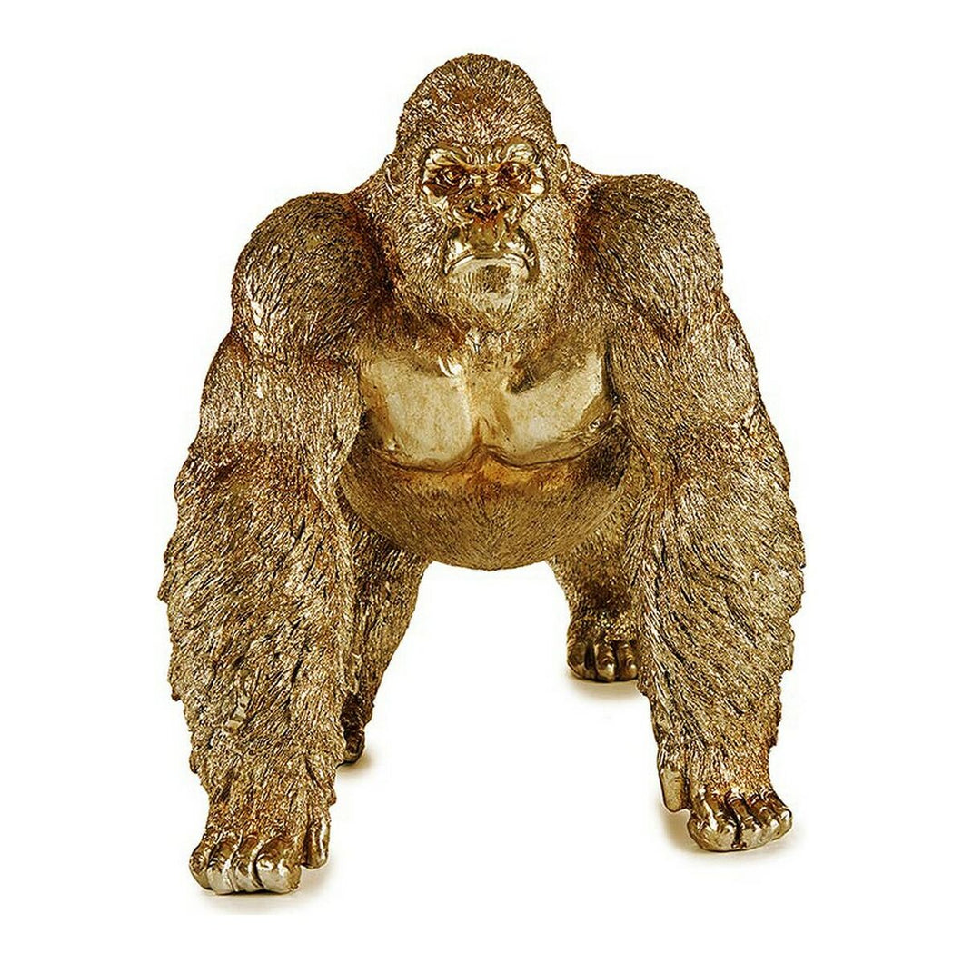 Decorative Figure Gorilla Golden Resin (20 x 27,5 x 34 cm)