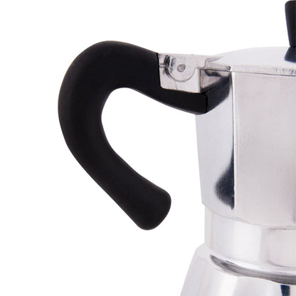 Biggcoffee Hes-3 Espresso Machine, Moka Pot, 3 cups, 120ml, Gray &