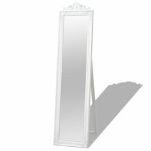 Load image into Gallery viewer, Free-Standing Mirror Baroque Style 63&quot;x15.7&quot; White
