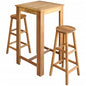 Bar Table and Stool Set 7 Pieces Solid Acacia Wood