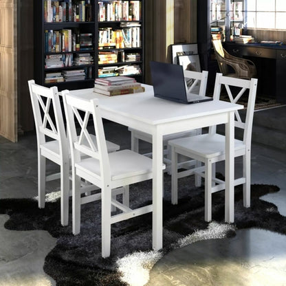 5 Piece Dining Set White | Dining Room