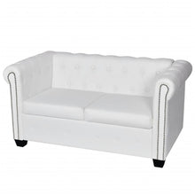 Load image into Gallery viewer, Chesterfield 2-Seater Artificial Leather White | Furniture
