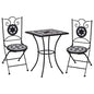 3 Piece Mosaic Bistro Set Ceramic Tile Terracotta