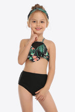 Load image into Gallery viewer, Botanical Print Ruffled Two-Piece Swim Set
