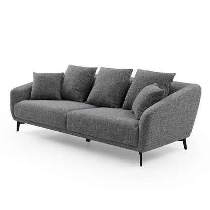 3 Seater Sofa Couch, Modern Fabric Upholstered Sofa | Furniture