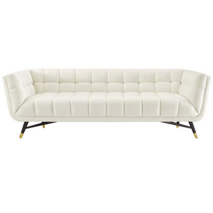 Adept Upholstered Velvet Sofa