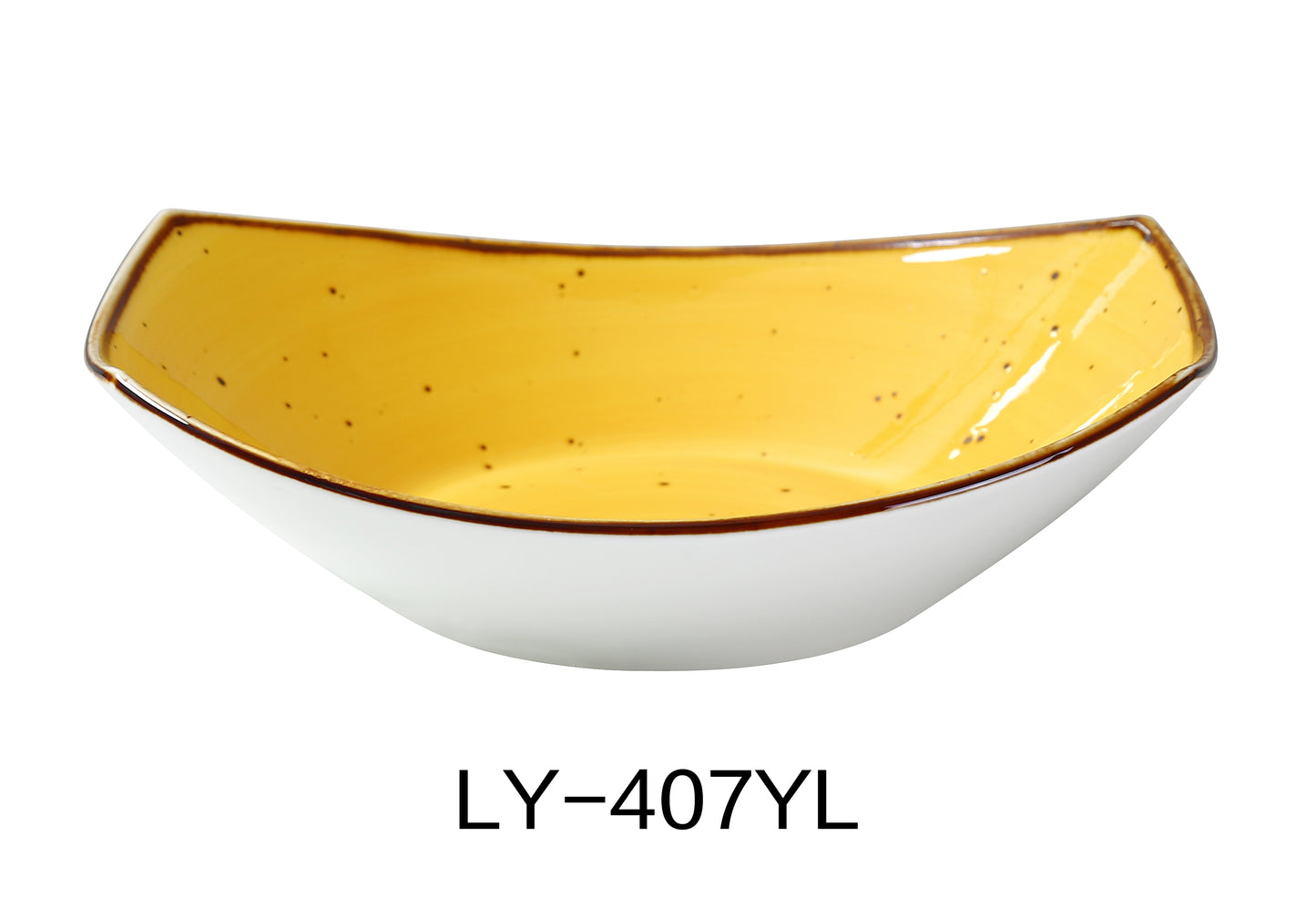 Yanco LY-407YL Lyon 7" Oval Bowl 10 OZ