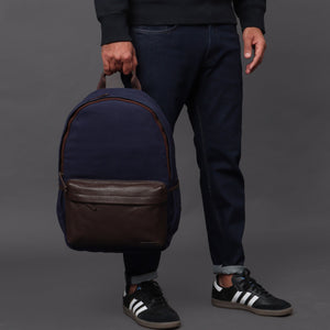 Journey Canvas Backpack - Navy | Journey Collection