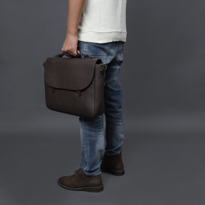 London Leather Briefcase - Brown | London Collection