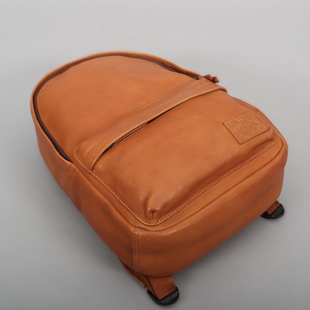 Mini Journey Leather Backpack - Tan | Journey Collection