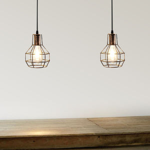 Retro Industrial 2 Way Indoor Ceiling Pendant Chandelier Hanging Light