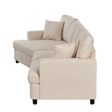 Load image into Gallery viewer, 3 Seat Streamlined Sofa with Removable Back and Seat Cushions | Furniture
