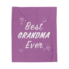 Load image into Gallery viewer, Best Grandma Ever Blanket Plush Throw
