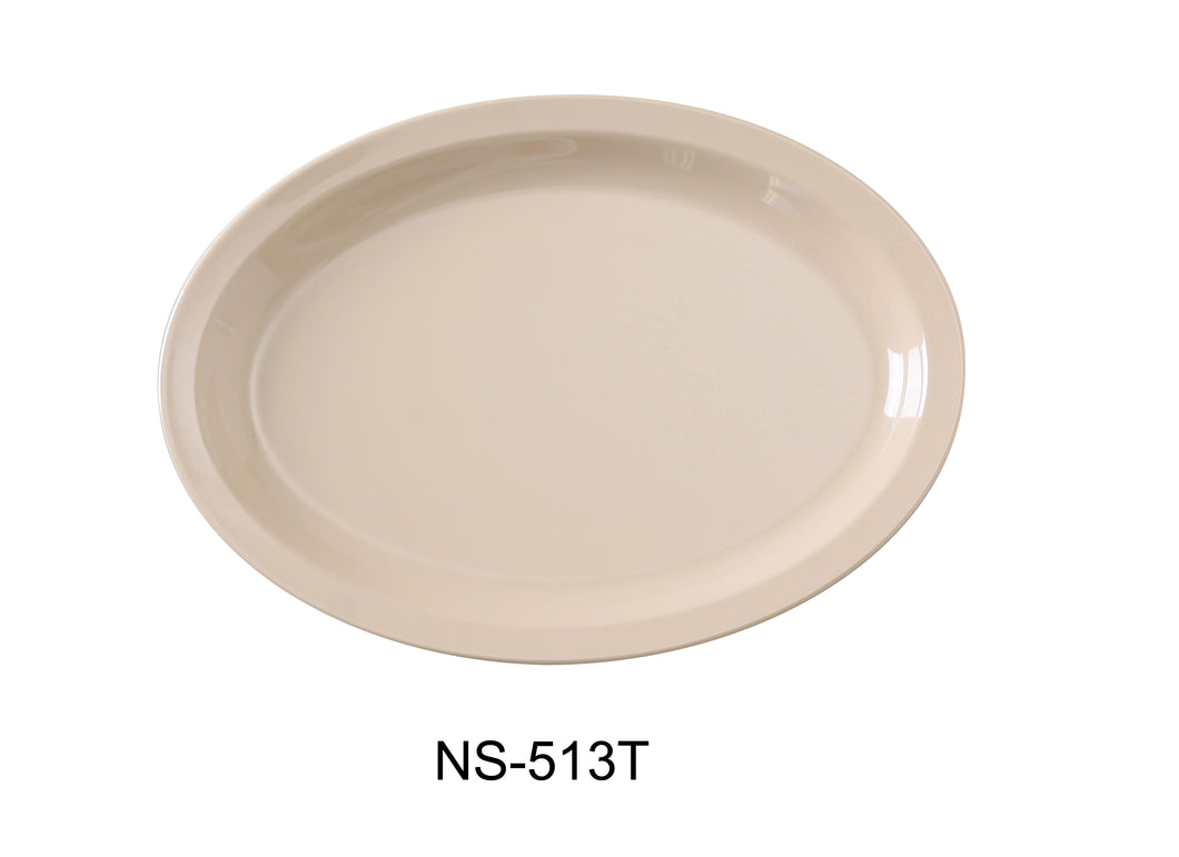 Yanco NS-513T Nessico Oval Platter with Narrow Rim