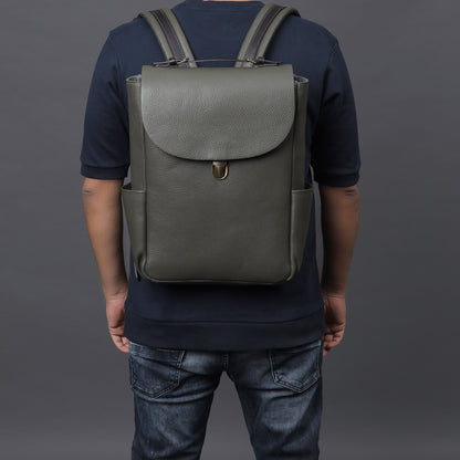 London Leather Backpack - Olive | London Collection