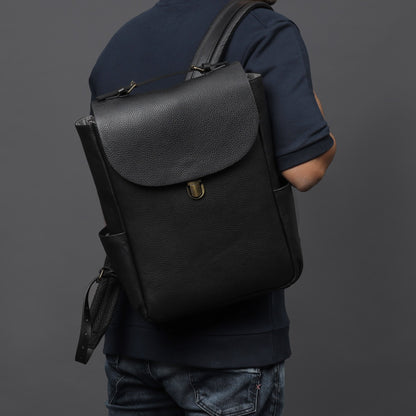 London Leather Backpack - Black | London Collection