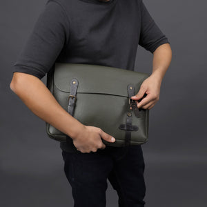 Oslo Leather Messenger Bag