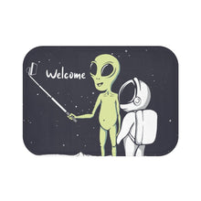 Load image into Gallery viewer, Alien Taking Selfie Bath Mat
